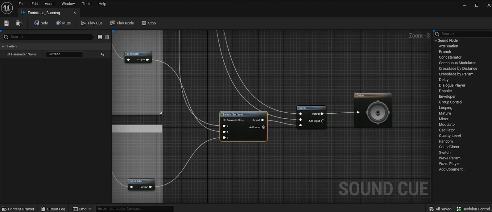 FSwitch Node in Audio Cue